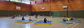 Verletzungsprävention: Falltraining mit der mD-Jugend